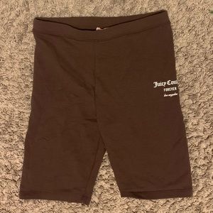 Brown Juicy Couture Biker Shorts
